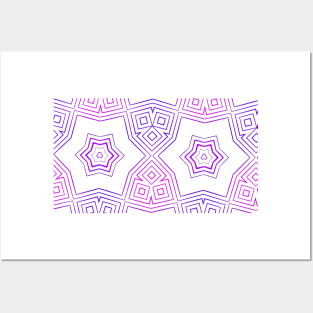 Kaleidoscopic stars #abstract Posters and Art